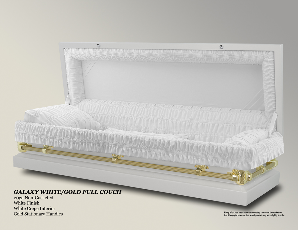 Galaxy White-Gold Full Couch